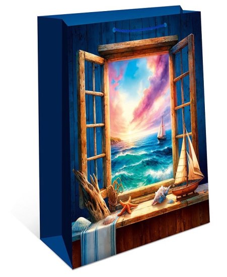 Подарочный пакет Арт и дизайн 18x22.3x0.4 см цвет разноцветный