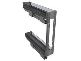 Бутылочница Firmax 15x20x52 см цвет серый