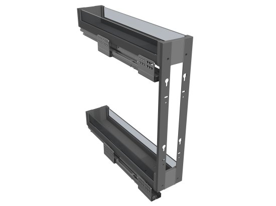 Бутылочница Firmax 15x20x52 см цвет серый