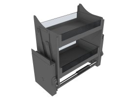 Полка выдвижная Firmax 60x30x56 см цвет серый