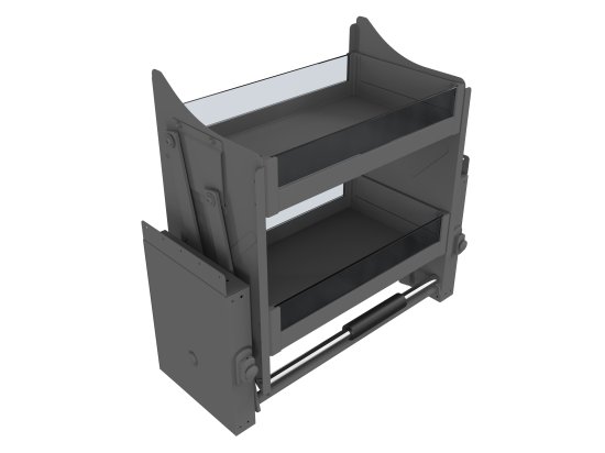 Полка выдвижная Firmax 60x30x56 см цвет серый