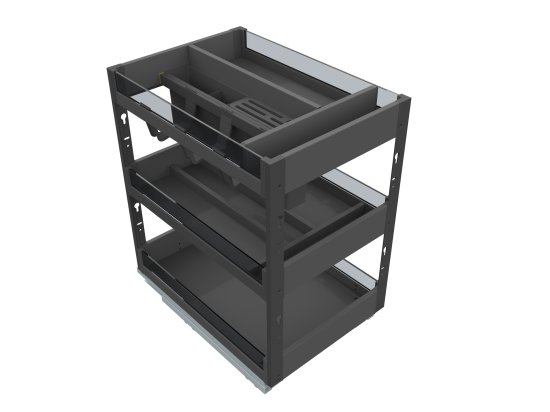 Бутылочница Firmax 35x45x35 см цвет серый