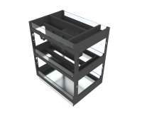 Бутылочница Firmax 30x45x35 см цвет серый