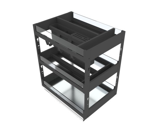 Бутылочница Firmax 30x45x35 см цвет серый