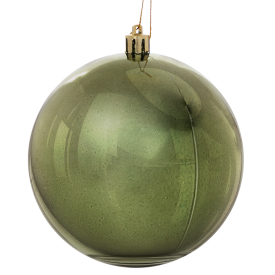 Набор елочных шаров KREAFORTA ø10 см зеленый 8 шт.
