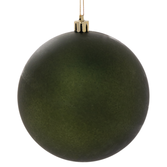 Набор елочных шаров KREAFORTA ø10 см зеленый 8 шт.