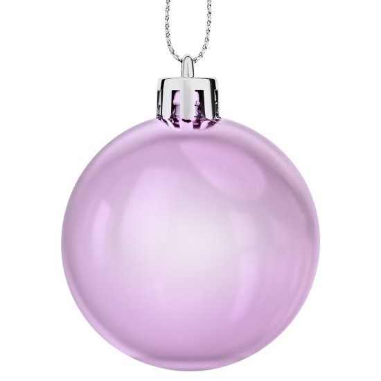 Набор елочных шаров KREAFORTA ø5 см розовый 12 шт.