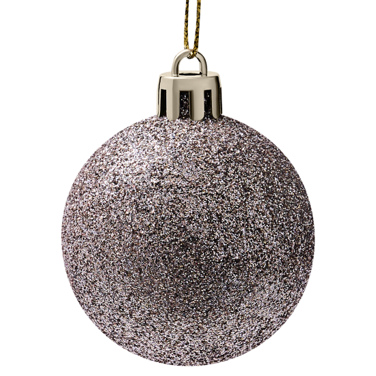 Набор елочных шаров KREAFORTA ø5 см розовый 12 шт.