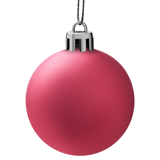 Набор елочных шаров KREAFORTA ø5 см розовый 12 шт.