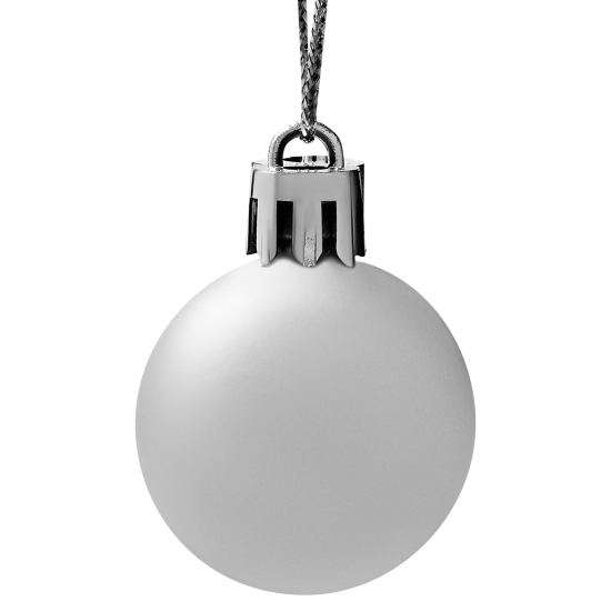 Набор елочных шаров KREAFORTA ø3 см сине-серый 10 шт.