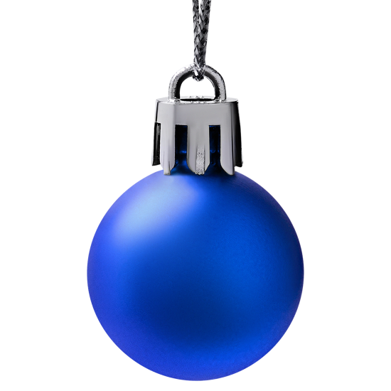 Набор елочных шаров KREAFORTA ø3 см сине-серый 10 шт.