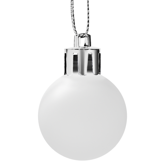 Набор елочных шаров KREAFORTA ø3 см сине-серый 10 шт.