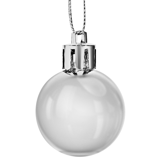 Набор елочных шаров KREAFORTA ø3 см сине-серый 10 шт.