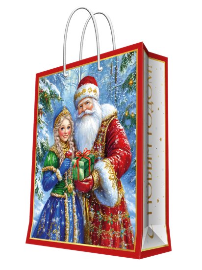 Подарочный пакет Классика 12.7x26 см