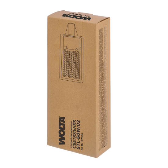 Светильник консольный уличный светодиодный ДКУ Wolta STL-50W/02 50 Вт 5700К IP65 нейтральный белый свет