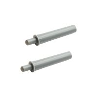Демпфер врезной 11x62 мм, пластик, цвет серый, 2 шт.