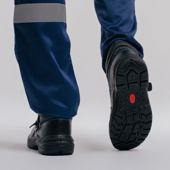 Ботинки рабочие для сварщика кожаные с защитным подноском размер 45 черные Prosafe Profi (24К)