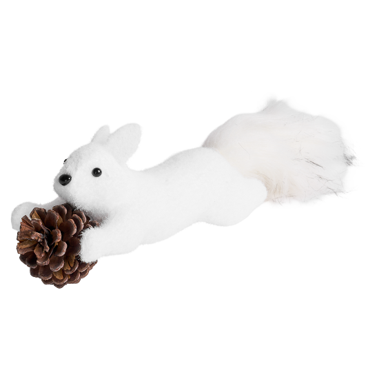 Фигура декоративная KREAFORTA Белка 26 см белый