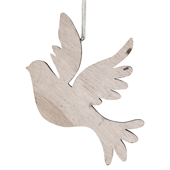 Украшение декоративное подвесное KREAFORTA Голубь 12 см коричневый