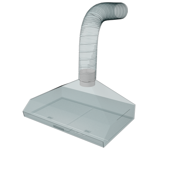 Переходник вентиляционный для круглых воздуховодов Fonet D125 мм пластик