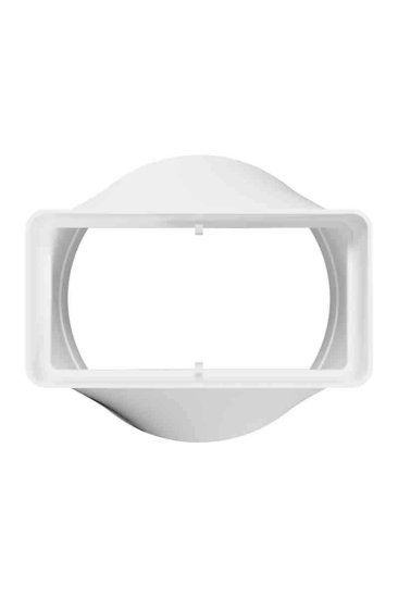 Переходник вентиляционный для плоских-круглых воздуховодов Fonet D120 55x110 мм пластик