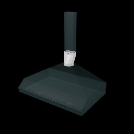 Переходник вентиляционный для плоских-круглых воздуховодов Fonet D120 55x110 мм пластик