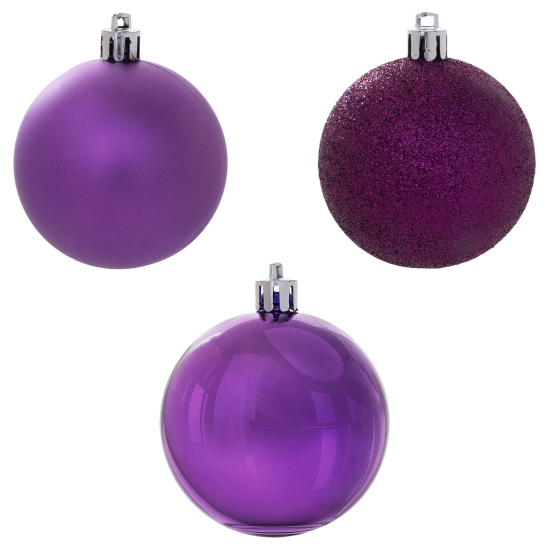 Набор елочных шаров KREAFORTA ø6 см бургунди 18 шт.