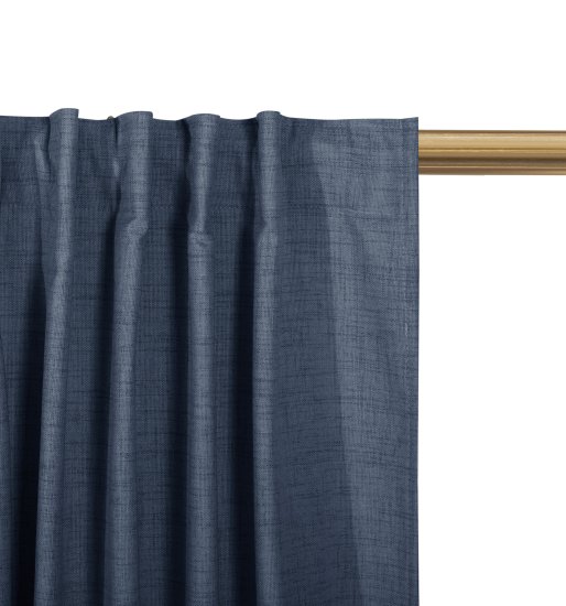 Штора на ленте со скрытыми петлями блэкаут KREAFORTA Plaga 200x300 см цвет синий