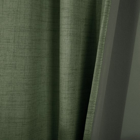 Штора на ленте со скрытыми петлями блэкаут KREAFORTA Plaga 200x300 см цвет тайга