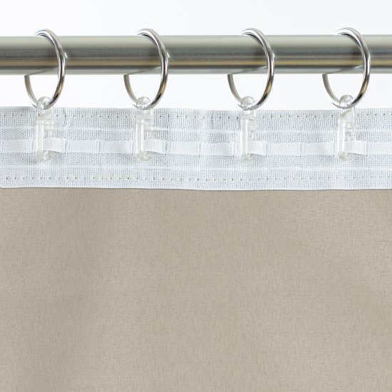 Штора на ленте Senso 200x280 см цвет бежевый
