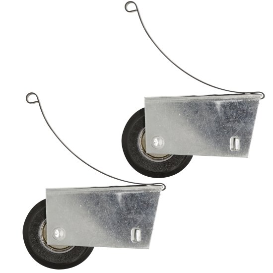 Комплект роликов для шкафа купе 55x40x40 мм 20 кг сталь цвет серый.