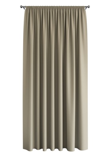 Штора на ленте Блейк 200x280 см цвет бежевый