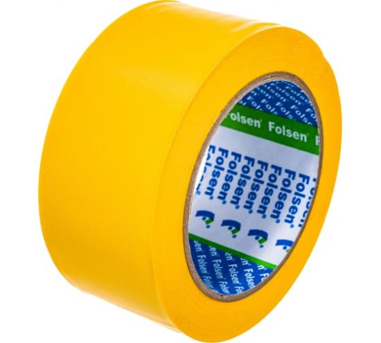 Cтроительная лента PVC Folsen оранжевая 50мм x 33м