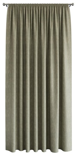 Штора на ленте Este 200x280 см цвет оливковый