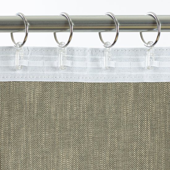 Штора на ленте Este 200x280 см цвет оливковый