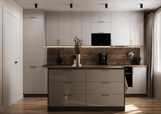 Фасад кухонного шкафа Аша 60x77 см KONSENSA ЛДСП цвет бежевый