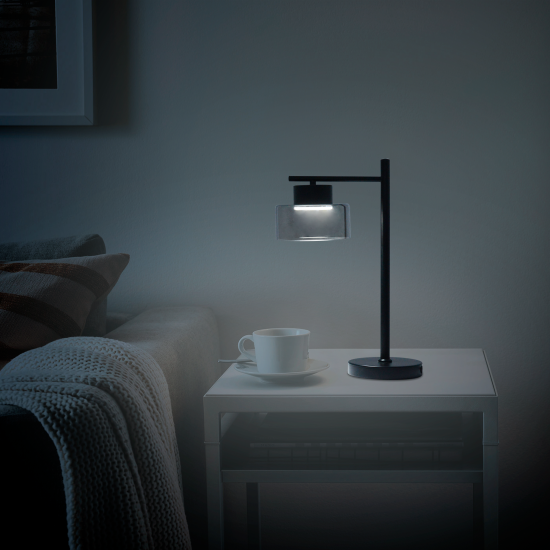 Настольная лампа Nemico цвет черный