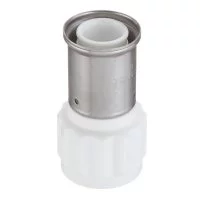 Муфта Henco (18PKW-3206) 32(пресс) х 1 ВР(г) белая PVDF