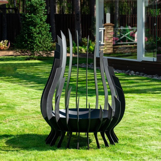 Чаша костровая Лотос 870 мм плоское дно