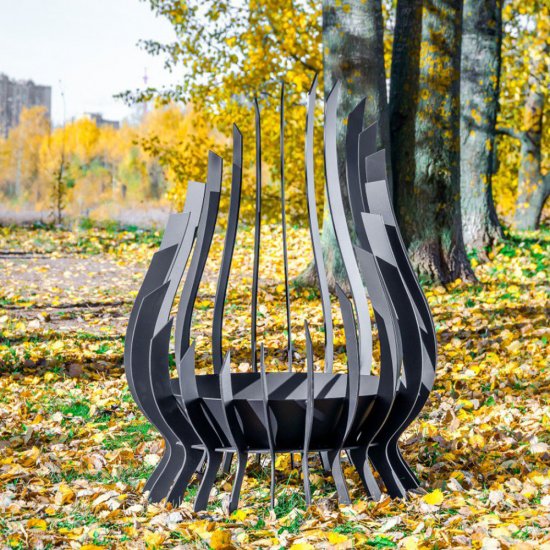 Чаша костровая Лотос 870 мм плоское дно