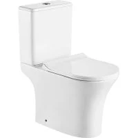 Напольный безободковый унитаз Azario FRETTA ROUND