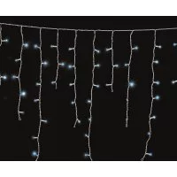 Гирлянда Neon-Night АЙСИКЛ бахрома, 1,8х0,5 м, белый ПВХ, 48LED синие