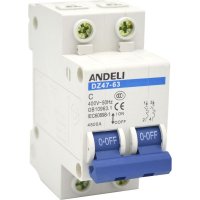 Автоматический выключатель ANDELI DZ47-63/2P
