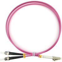 Оптический шнур Cabeus FOP-50-OM4-LC-ST-1m
