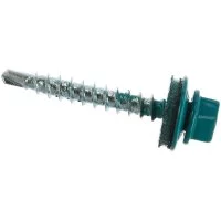 Кровельный саморез крепежная техника 4,8х35 RAL5021 синяя вода (250 шт.)