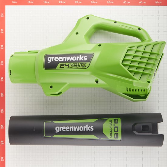 Воздуходувка аккумуляторная ручная Greenworks 24V G24AB 24 В без АКБ и ЗУ (2404807)