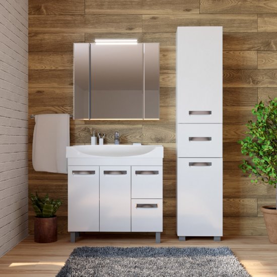 Пенал Vigo Plaza 40 см напольный белый