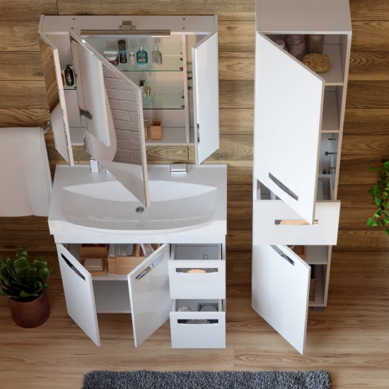 Пенал Vigo Plaza 40 см напольный белый