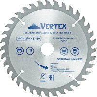 Пильный диск по дереву vertextools 200-36-32