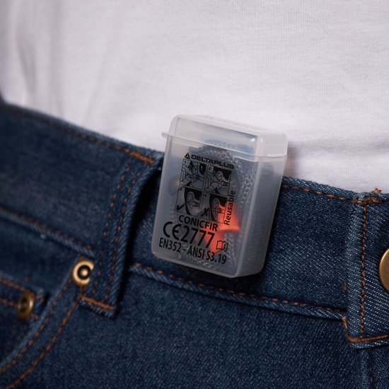 Беруши Delta Plus на шнурке многоразовые (50 шт.) (CONICFIR050OR)